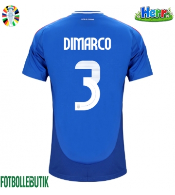 Italien Federico Dimarco #3 Hemmatröja EM 2024 Kortärmad